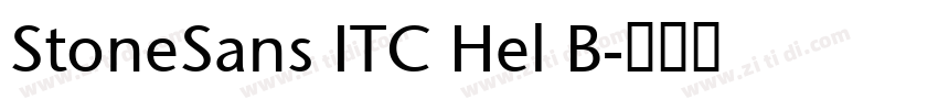 StoneSans ITC Hel B字体转换